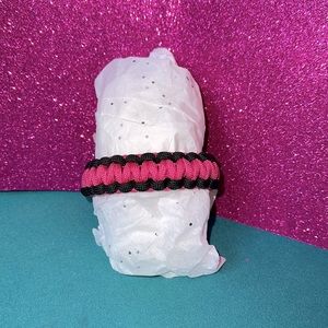 Parachute Survival Bracelet- Pink & Black